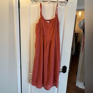 Old Navy Rust Orange Midi Dress (NWT)